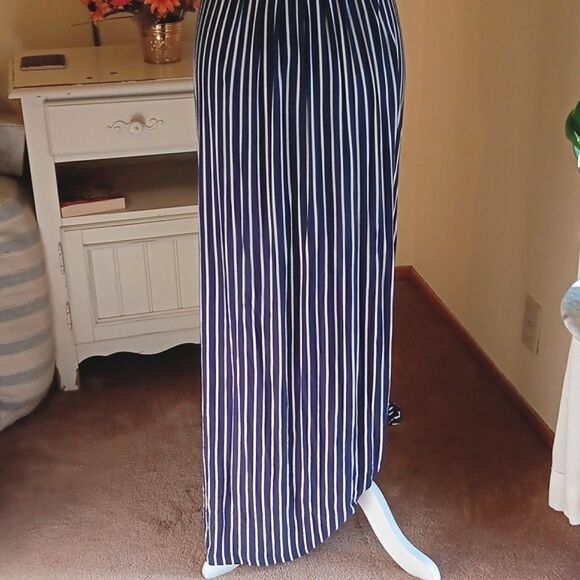 Isaac Mizrahi Live Striped Maxi Dress - Picture 7 of 13